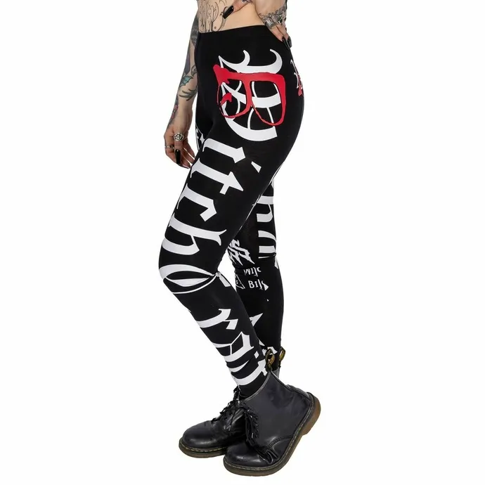 DAMESBROEK (LEGGING) HEARTLESS  CRAFT  ZWART WIT