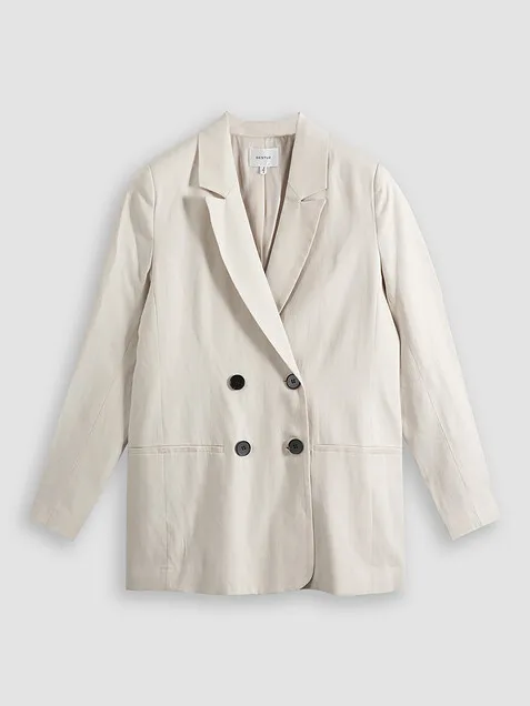 Gestuz Paula, lyocell/linen mix oversized blazer