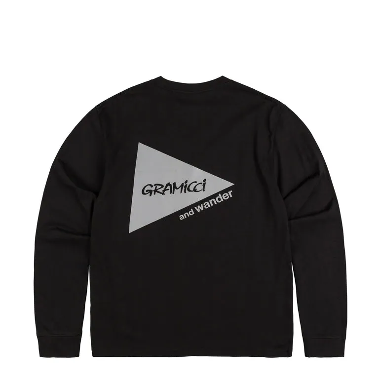 Gramicci x And Wander Backprint Longsleeve Tee Black