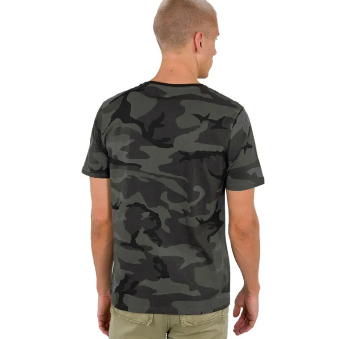 HEREN TSHIRT ALPHA INDUSTRIES  ZWART