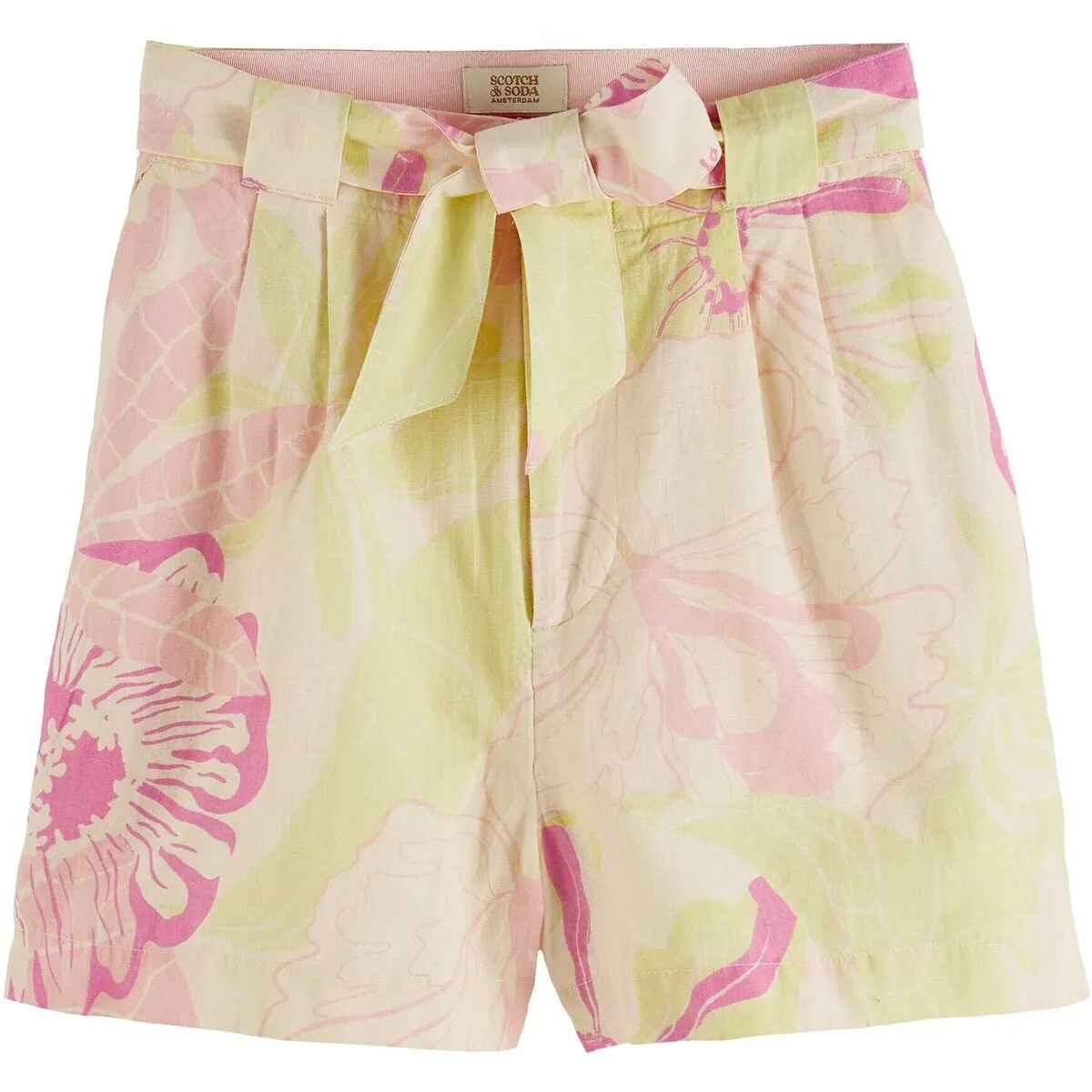 High Rise Casual Printed Shorts