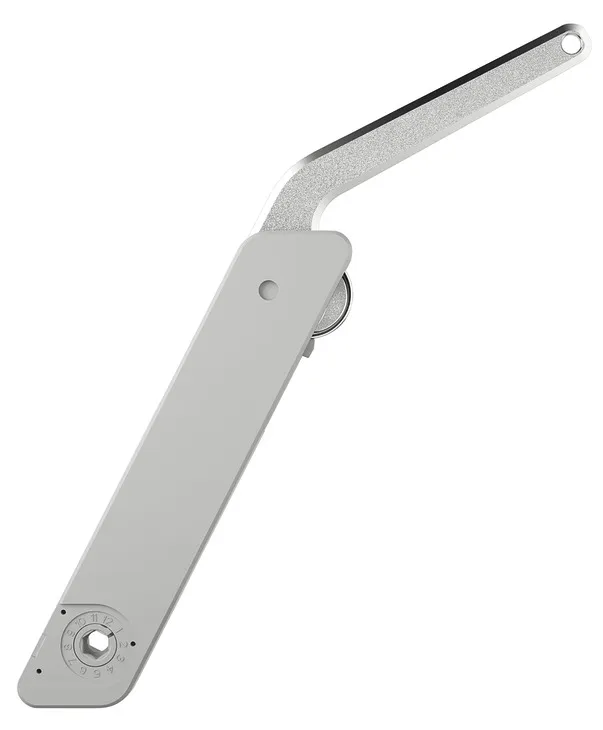 Klepbeslag, Free flap H 1.5, onderdeel klepsteun, draagarm van metaal