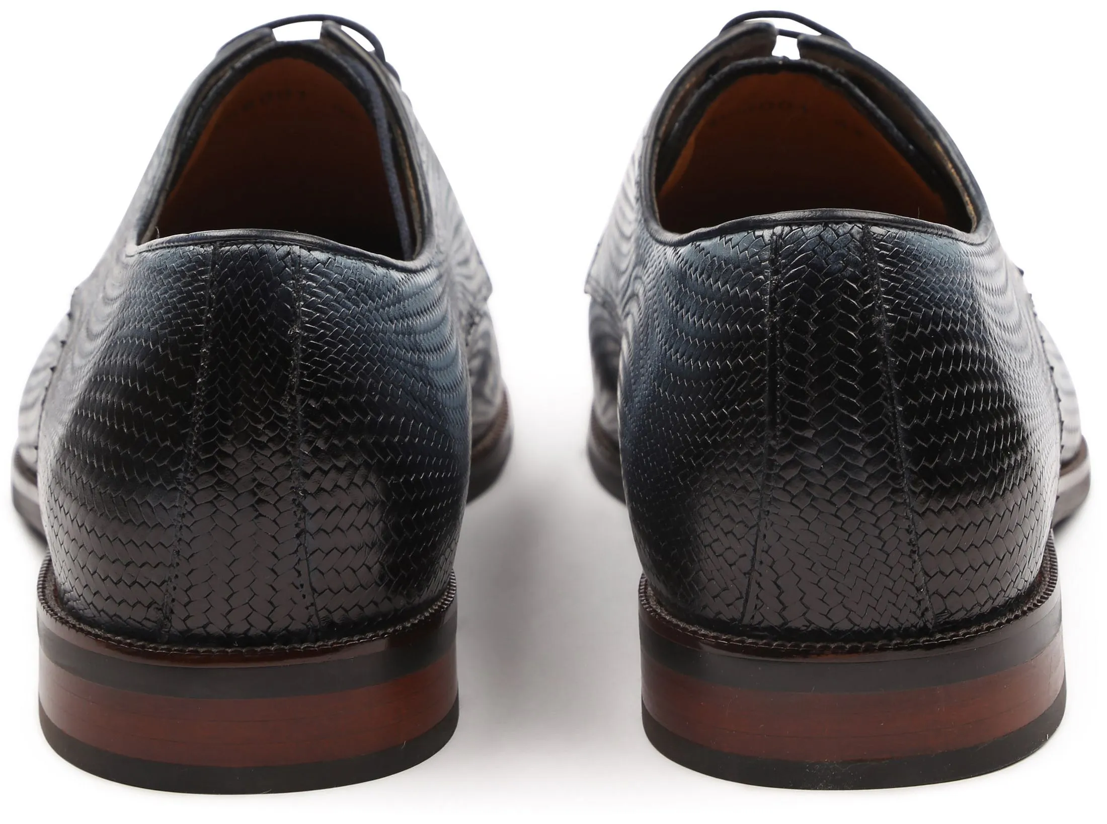Melik  Schoen Derby Monoti Print Blauw