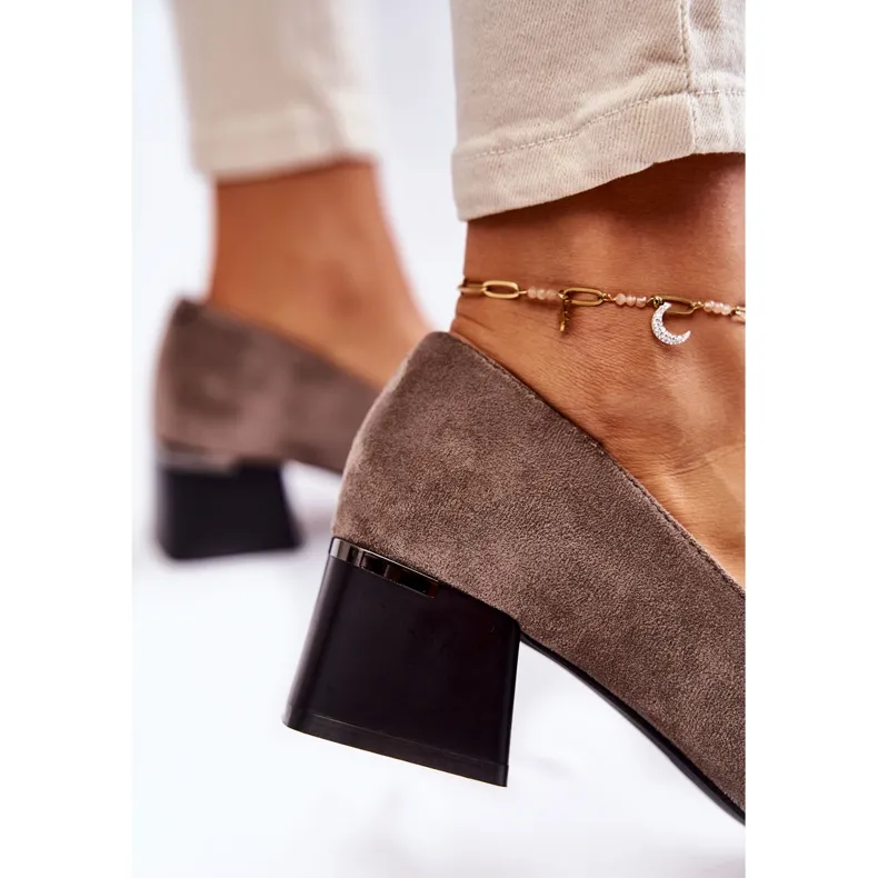 SUèDE PUMPS LA.FI 230034GSU GRIJS VEELKLEURIG